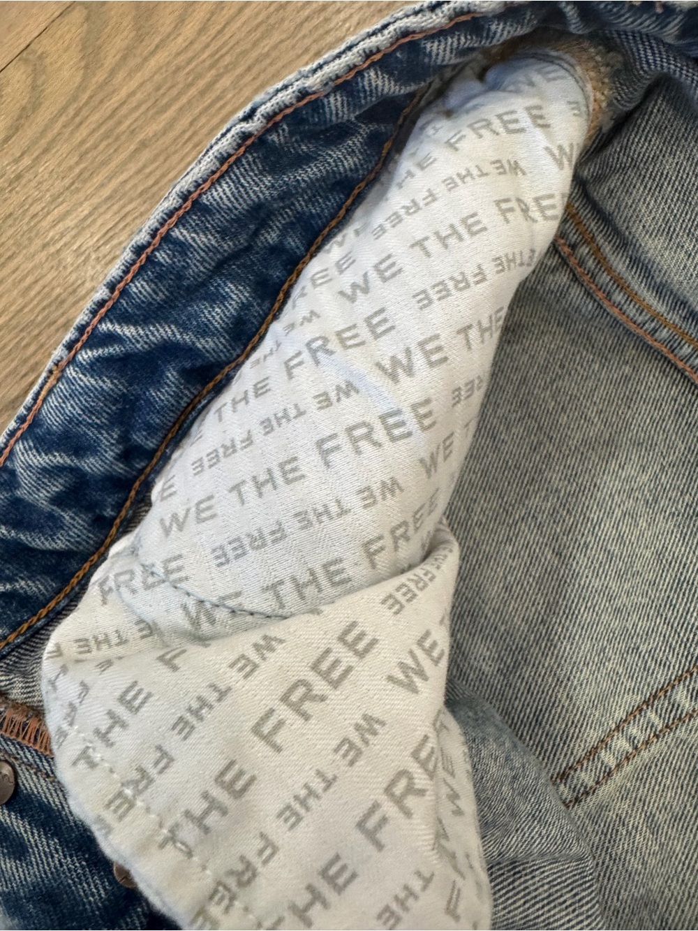 We The Free Relaxed Wide-Leg Light Blue Jeans Women’s 30 ~ WORN ONCE - Picture 15 of 15